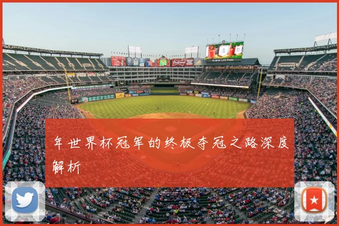 年世界杯冠军的终极夺冠之路深度解析