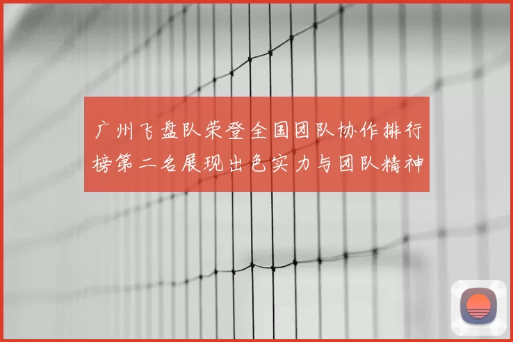 广州飞盘队荣登全国团队协作排行榜第二名展现出色实力与团队精神