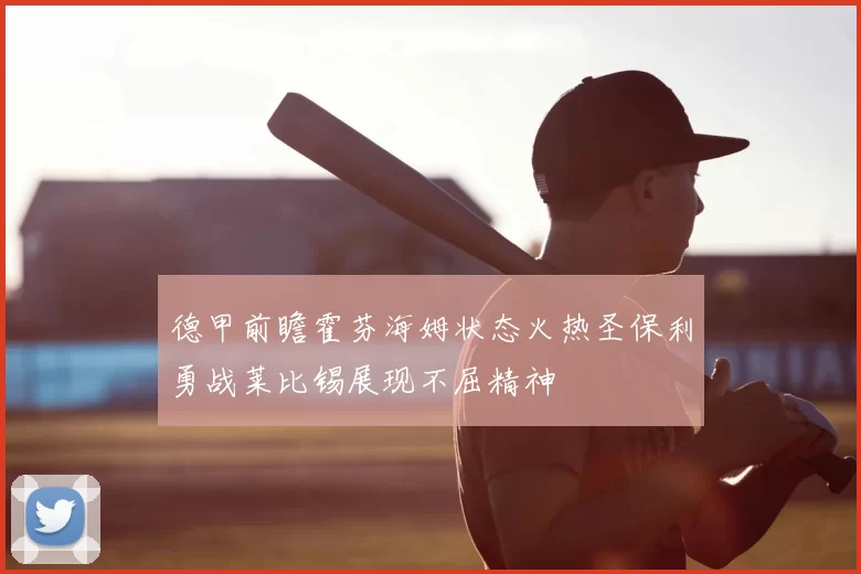 德甲前瞻霍芬海姆状态火热圣保利勇战莱比锡展现不屈精神